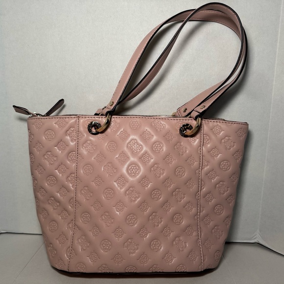 GUESS Noelle Tote Bag Pink - Picture 2 of 5
